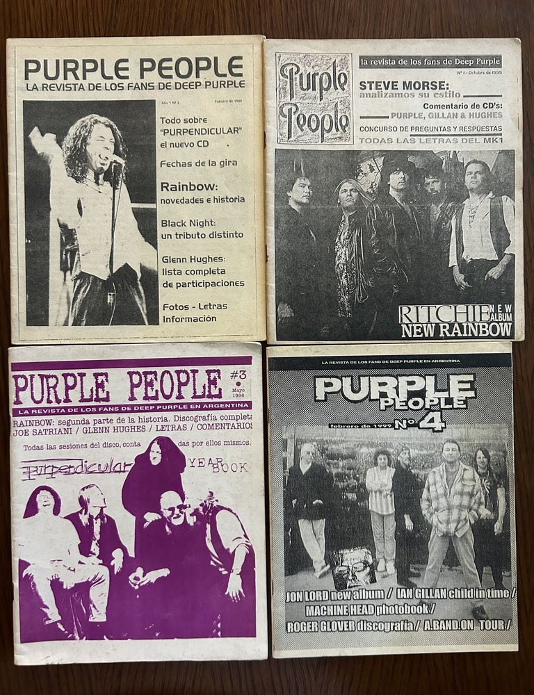 Item #190301 PURPLE PEOPLE N&deg;1-9; La revista de los fans de Deep Purple